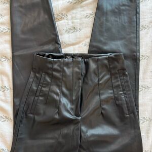 Zara Black Leather Pants